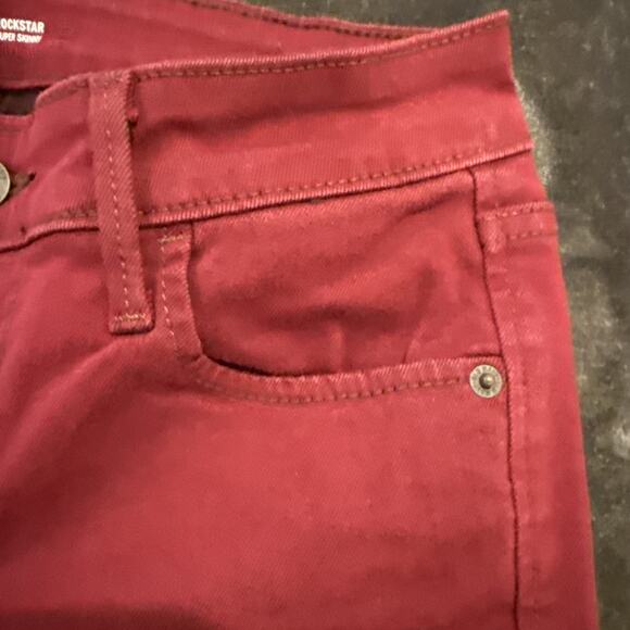 Old Navy The Rockstar Super Skinny Red Jeans, Size 2 Jegging - Picture 8 of 16